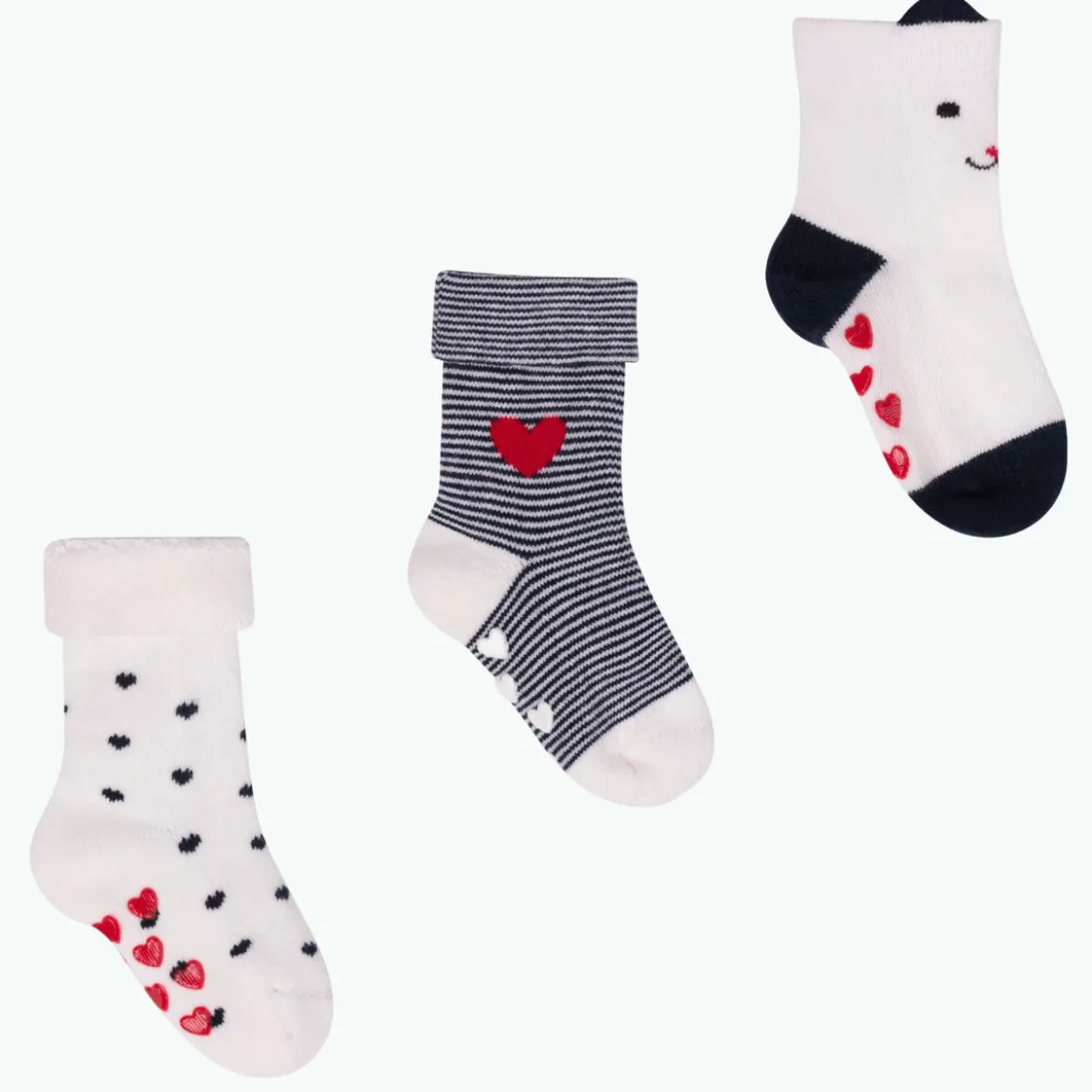 Chaussettes Petit Coeur - Pack de chaussettes bébé