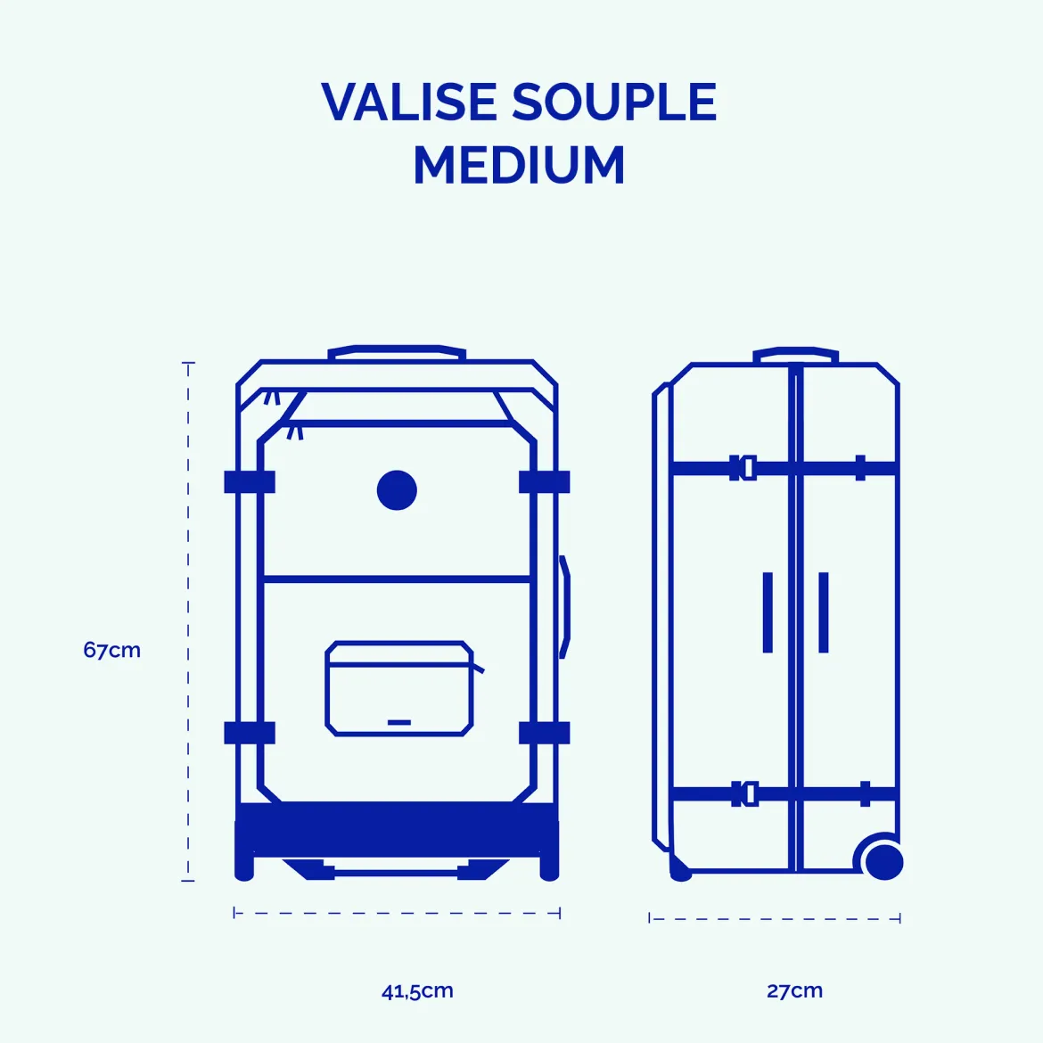 Set de 2 valises Maupiti