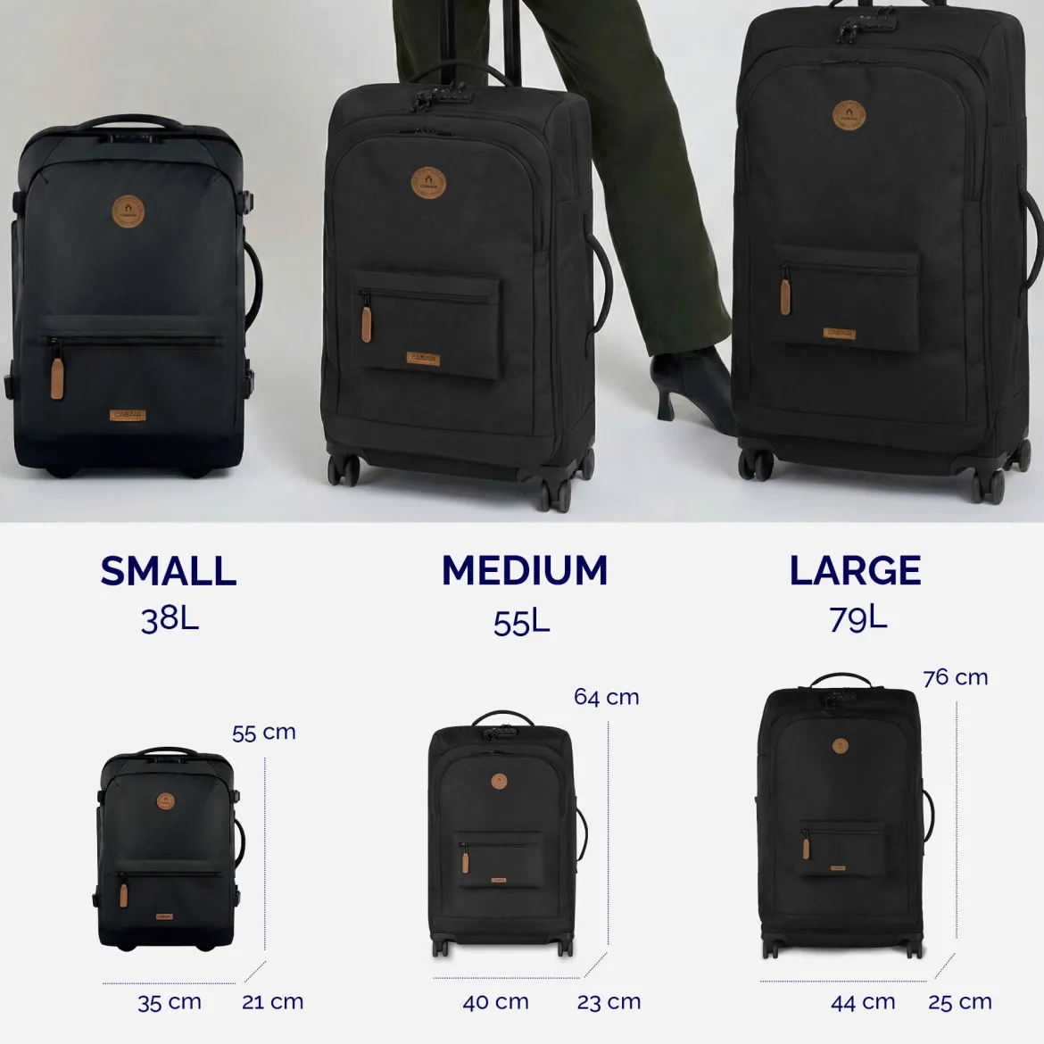 Valise souple 4 roues Medium Berlin