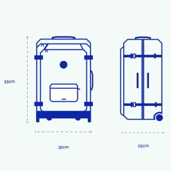 Valise souple 2 roues small Coromandel